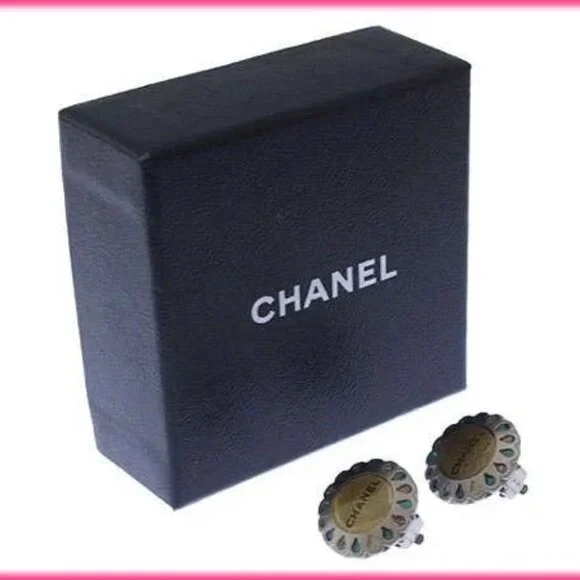 CHANEL Earring Silver x Beige x Green Women Authentic secondhand - Picture 7 of 7